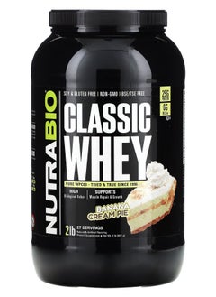 NutraBio Classic Whey Protein Banana Cream Pie 2 lb (907 g) 