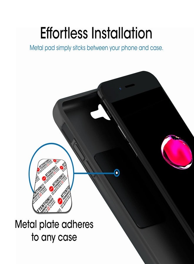 TechMatte Magnetic Car Phone Mount (2-Pack) - Universal Air Vent Magnetic Phone Mount Holder (2-Pack, Black) - Image 5