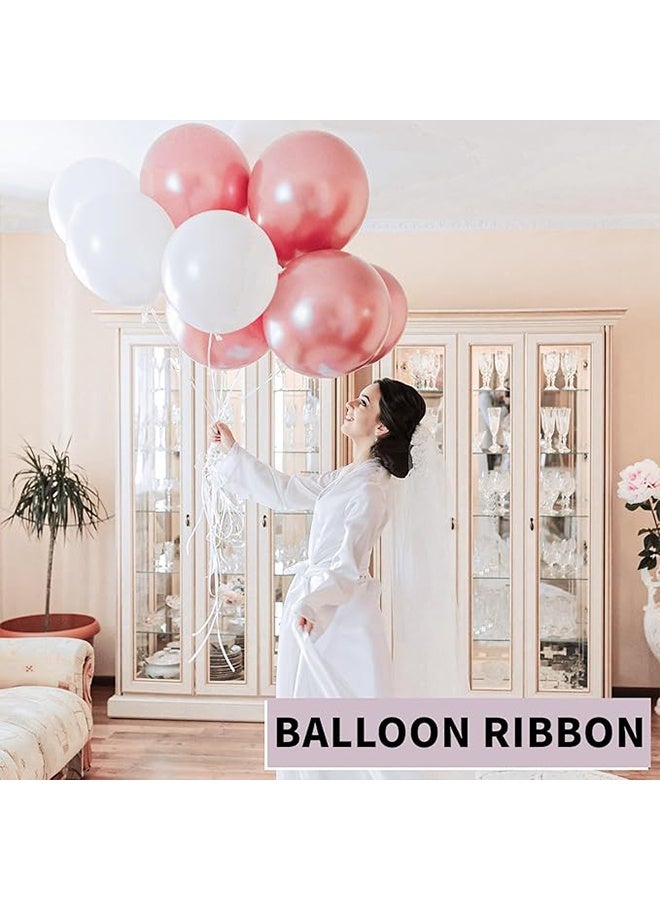 500 Yards White Curling Ribbon - Balloon Ribbon - Balloon String for Art&Craft Decor - Gift Wrapping,Ribbons and Bows for New Year Birthday Gifts Graduation Supplies (size：5mm Wide*400mm Length) - Image 4