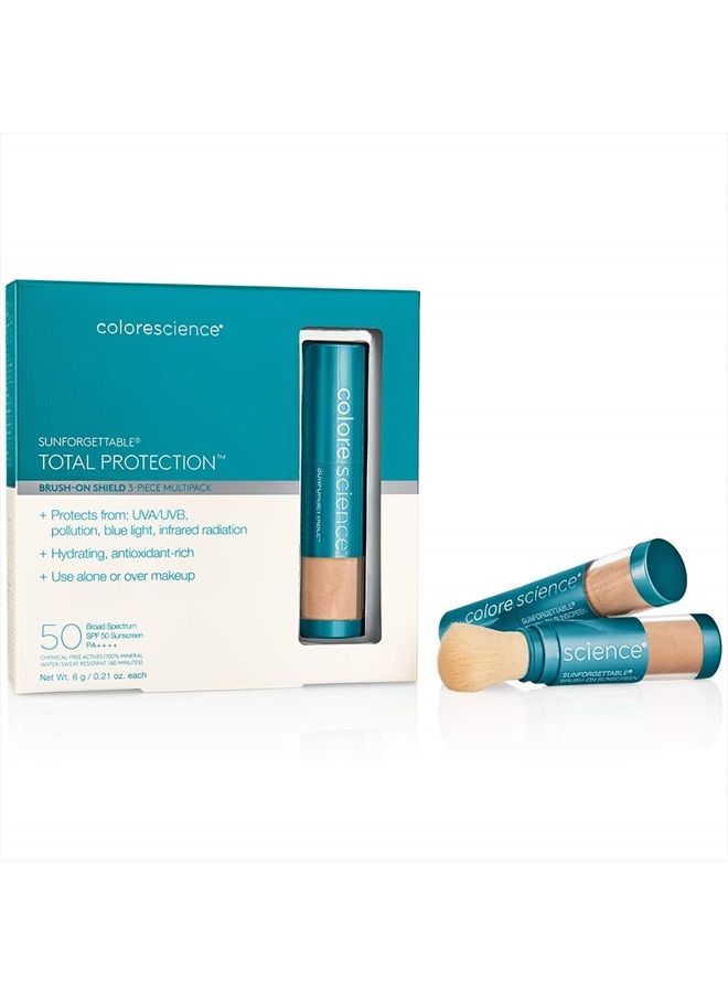 Colorescience Sunforgettable Total Protection Brush-On Shield SPF 50 Multipack - MEDIUM - Image 1