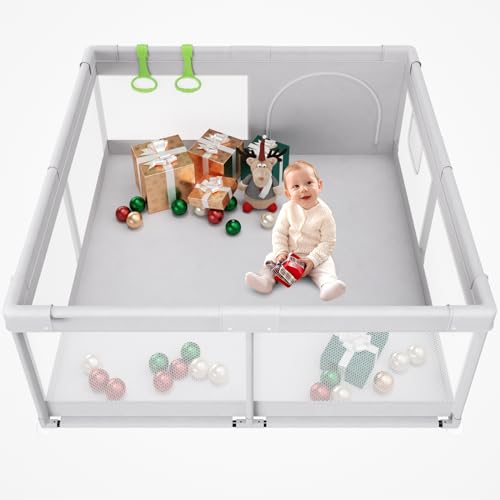 Baby Playpen 47x47 in Small Play PenToddler Playpen for ApartmentPlay YardActivity Fence Extra Large Baby Playard