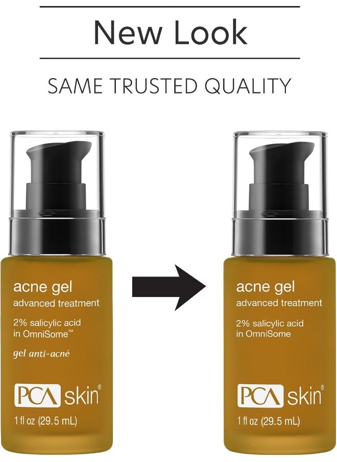PCA SKIN Acne Spot Treatment Facial Gel - 2% Salicylic Acid Brightening Face Serum For Excess Oil, Breakouts & Dark Spots (1 Fl Oz)  - Image 2