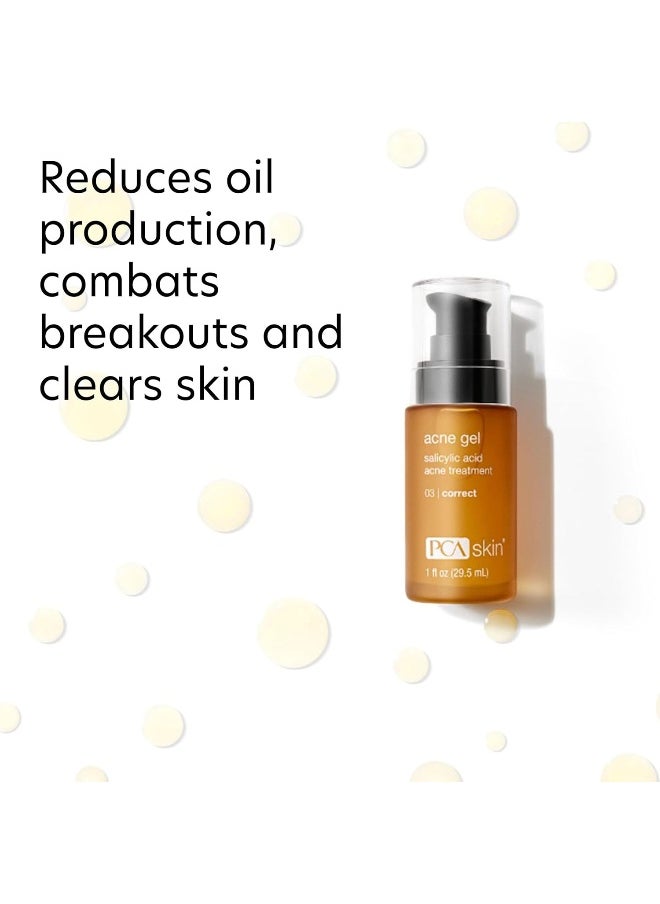 PCA SKIN Acne Spot Treatment Facial Gel - 2% Salicylic Acid Brightening Face Serum For Excess Oil, Breakouts & Dark Spots (1 Fl Oz)  - Image 3