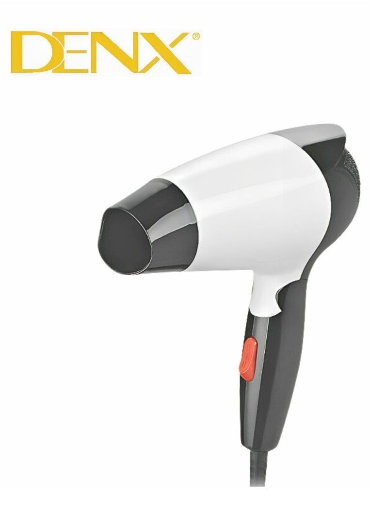 Denx "Professional Hair Dryer - White & Black Model M/DX1345 by DENX" - Image 1