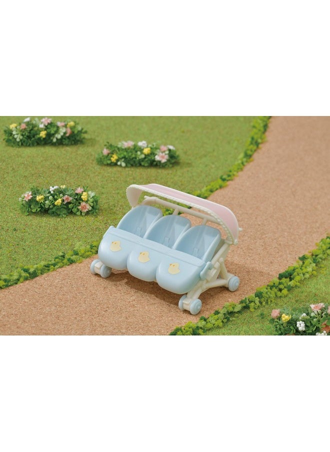Calico Critters - Calico Critters Triplet Stroller - 2-in-1 Stroller and Car Seat Accessory for Triplet Babies - Image 1