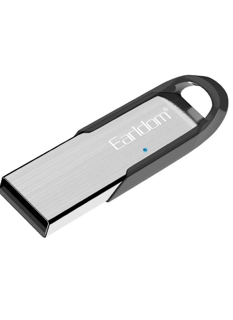 NEW Wireless Audio Receiver Adapter with Microphone – ET-M73 Bluetooth Receiver for Hands-Free Calls u0026 Music Streaming (Silver u0026 Black)