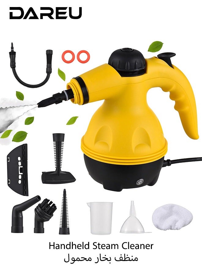 DAREU Handheld Pressurized Steam Cleaner 1000W – Portable High-Temperature Steamer with 10 Accessories, Chemical-Free Cleaning for Kitchen, Bathroom, Sofa, Car & Windows - Image 1