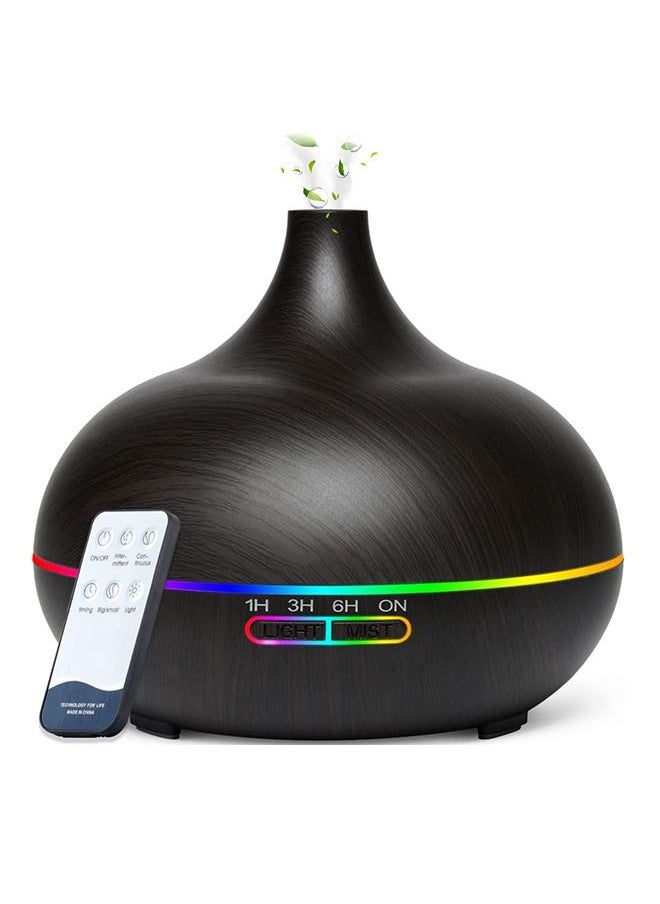 HomarKet - Essential Oil Diffuser with Remote Control 5 in 1 Ultrasonic Aromatherapy Fragrant 550ml Oil Humidifier Vaporizer with Mini Control and 4 Timer with15 LED Light Modes Waterless Shut-Off - Image 1