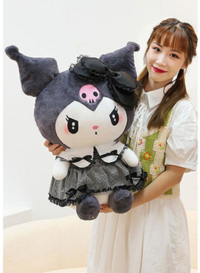 Cartoon Sanrio Kuromi pillow plush doll toy skin-friendly soft doll adult and child birthday gift (height 55 cm) - Image 2