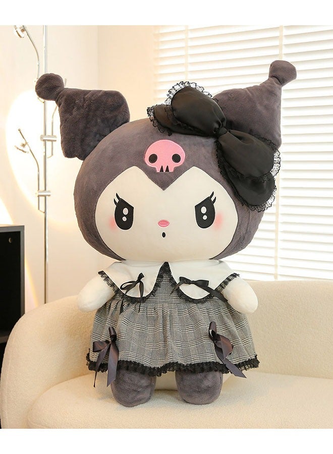 Cartoon Sanrio Kuromi pillow plush doll toy skin-friendly soft doll adult and child birthday gift (height 55 cm) - Image 1