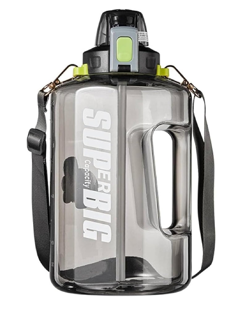 IndusBay Large Portable Water Bottle 15 Litre Leakproof Water Jug For Gym Sport Hiking BPA Free Fitness Sports Sipper for Indoor Outdoor Black - Image 1