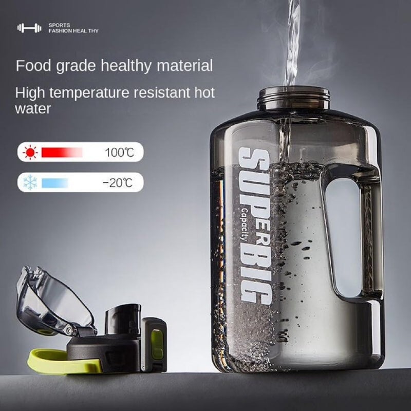 IndusBay Large Portable Water Bottle 15 Litre Leakproof Water Jug For Gym Sport Hiking BPA Free Fitness Sports Sipper for Indoor Outdoor Black - Image 5