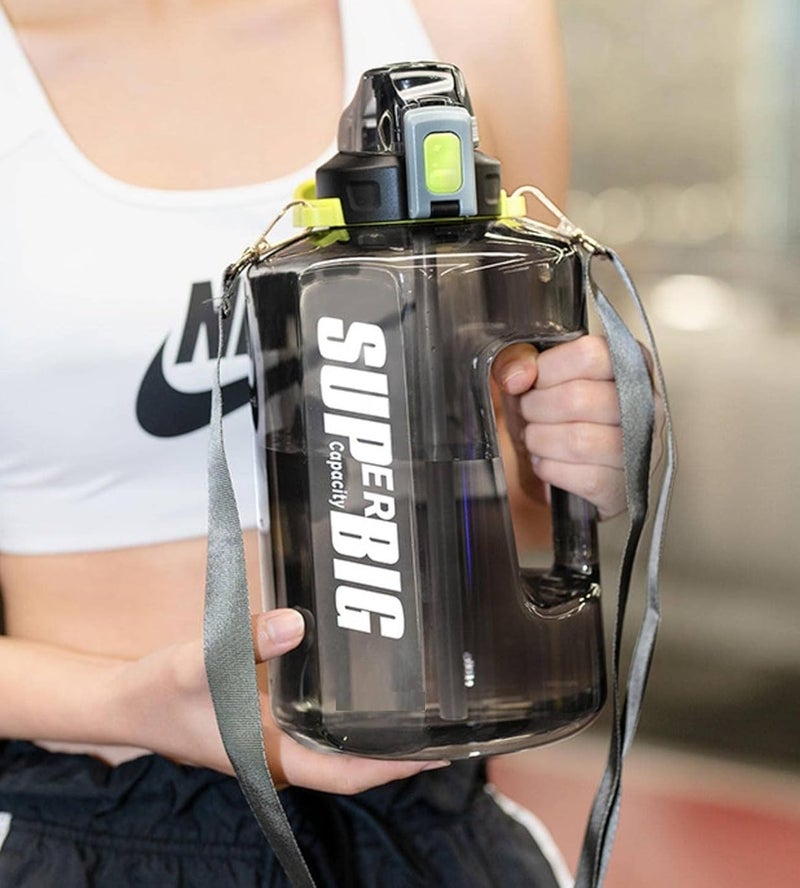 IndusBay Large Portable Water Bottle 15 Litre Leakproof Water Jug For Gym Sport Hiking BPA Free Fitness Sports Sipper for Indoor Outdoor Black - Image 3