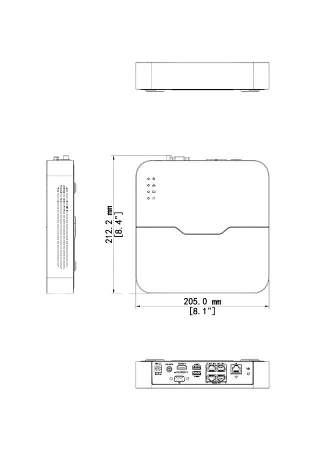 UNV UNV NVR301-04LS3-P4 | 4-Channel Network Video Recorder (NVR) | Ultra 265, H.265, PoE, 4K HDMI Output  - Image 5