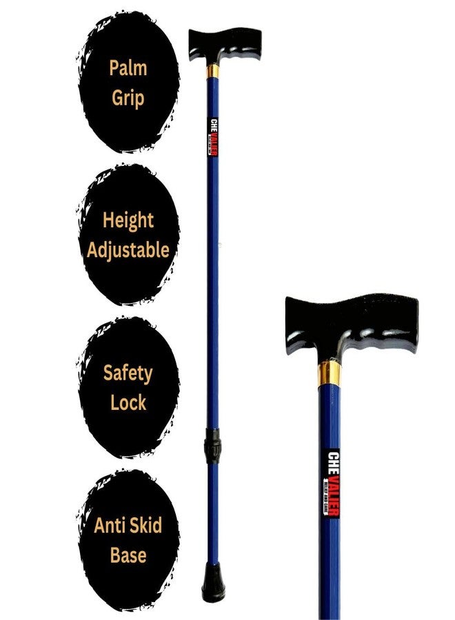 CHEVALIER Premium Walking Stick/Cane for Old People Men/Women Adults (Blue) - Image 1