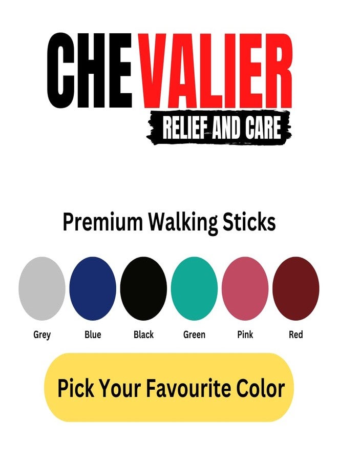 CHEVALIER Premium Walking Stick/Cane for Old People Men/Women Adults (Blue) - Image 5