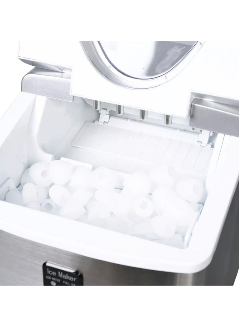 Generic Heavy Duty Ice Maker Machine 15L – 15KG/24H Capacity with LED Display, 3 Ice Size Options, Removable Basket, Fast Cooling Stainless Steel Ice Maker for Home, Kitchen, Bar, Office, Fresh Food & Drinks  - Image 2