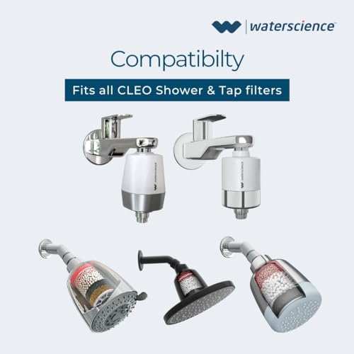 WaterScience Replacement Cartridge for CLEO Shower and Tap Filter for Hard Water | Borewell/Tanker Water Cartridge | Hard Water Softener - Image 5