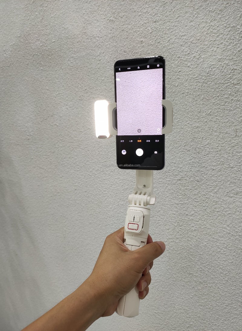 A10 variable 3-axis handheld anti-shake fill light extension selfie stick mini tripod gimbal stabilizer mobile phone stand tripod  - Image 2