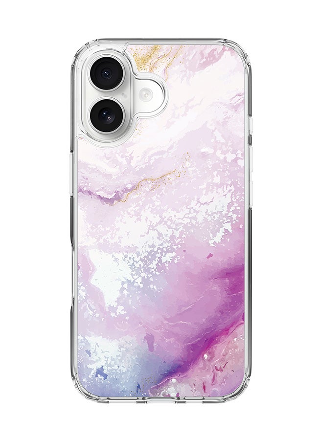 Classic Clear MagSafe Case for iPhone 17 , Hybrid Soft Case Flexible Edges Anti Drop TPU PC Gel Thin Transparent Cover [ Designed for iPhone 17 ] - Marble Print Marine