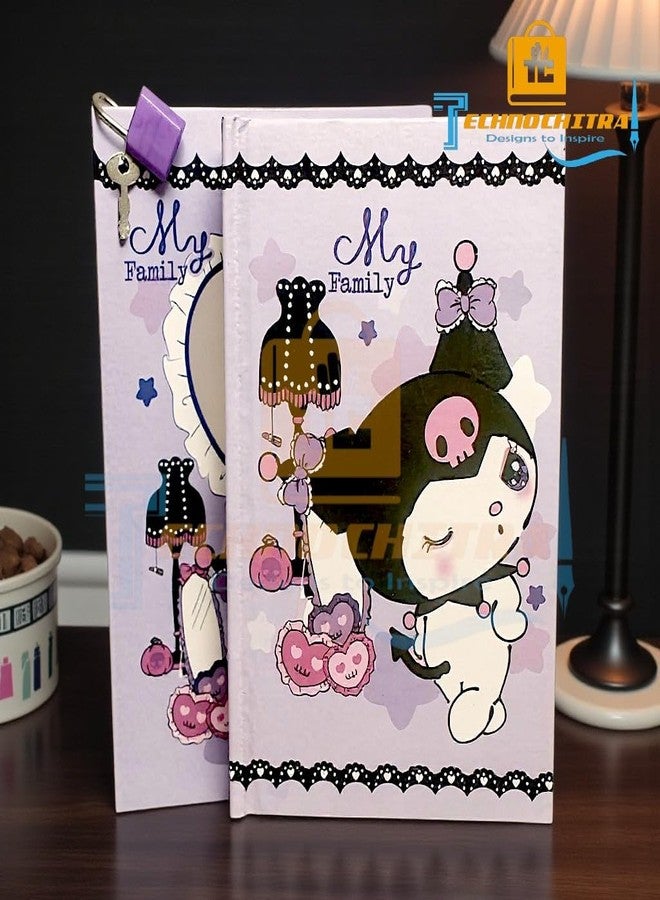 TECHNOCHITRA Cute Kitten Lock Diary for Girls | A5 Secret Diary Journal with Lock and Key & Reusable Box | Diary Gift Set for Teenagers (Blue) - Image 3