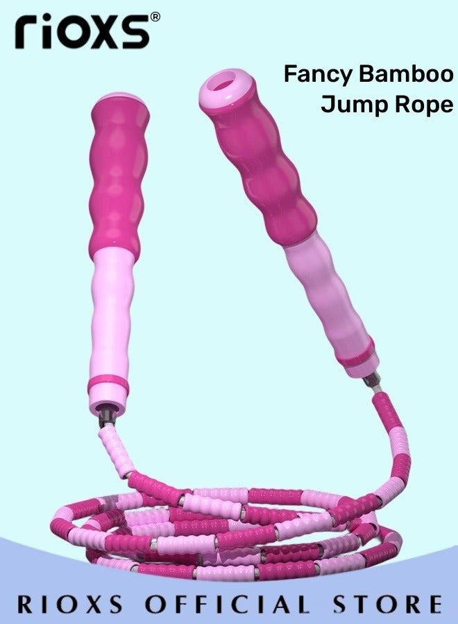 ريوكس 2 قطع لينة مطرز القفز حبل قابل للتعديل تشابك الحرة مجزأة اللياقة البدنية تخطي الحبل للرجال والنساء والأطفال الحفاظ على اللياقة البدنية تجريب التدريب - Image 5
