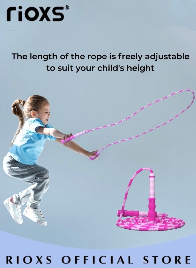 ريوكس 2 قطع لينة مطرز القفز حبل قابل للتعديل تشابك الحرة مجزأة اللياقة البدنية تخطي الحبل للرجال والنساء والأطفال الحفاظ على اللياقة البدنية تجريب التدريب - Image 2