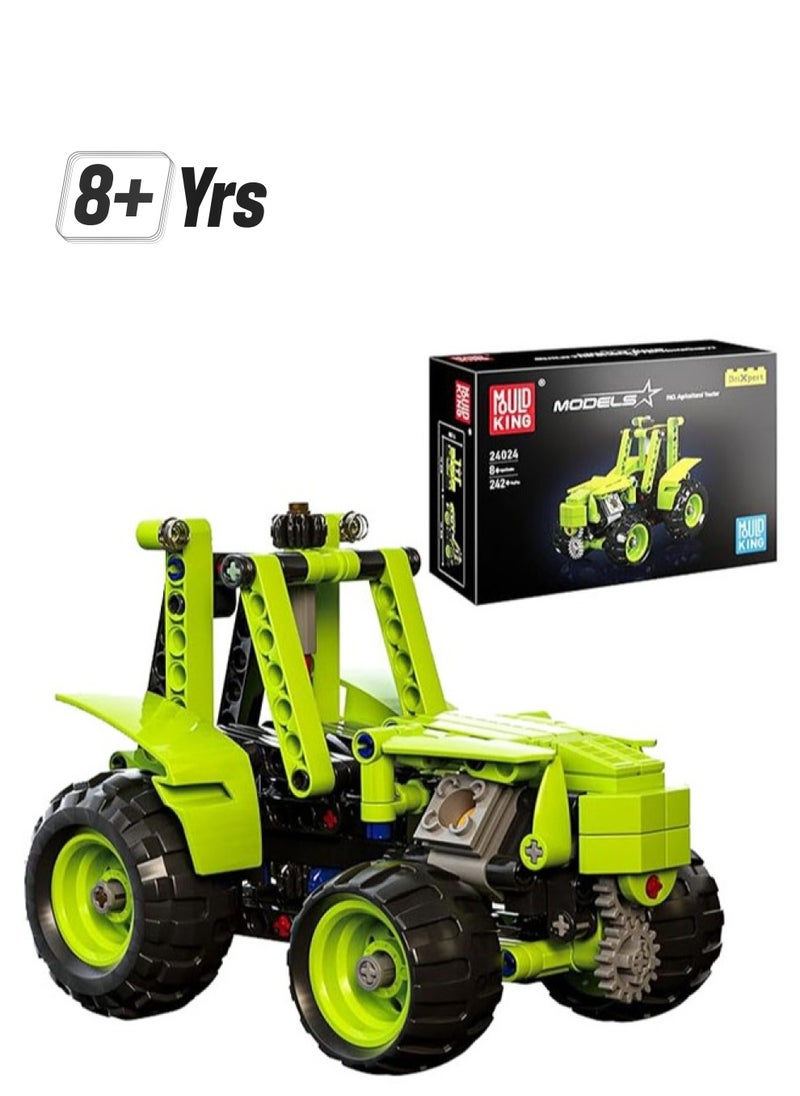 mould king Farm Car Models Tractor Building Toys, 24024STEM Engineering Model Cars Building Blocks Kit(242PCS), Collectible Construction Toys Farm Cars for Kids 8+  - Image 1