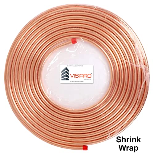 Visiaro Pure Soft Copper Tube, 7.5mtr, Outer Dia 1/4 inch, Wall Thickness 24 swg, 99.9% Purity, Industrial Metal, Seamless Pipe for Air Conditioning, Refrigeration, Plumbing Systems and DIY Projects - Image 5