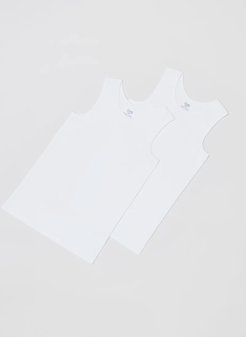 او في اس OVS Boys Tanktops - White
