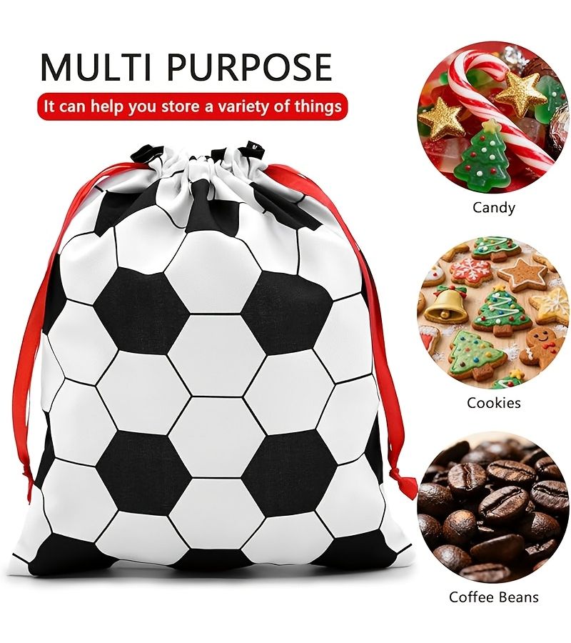 2 Extra Large Size Gift Packaging Storage Bags For Football Championship Party Decor - Image 5
