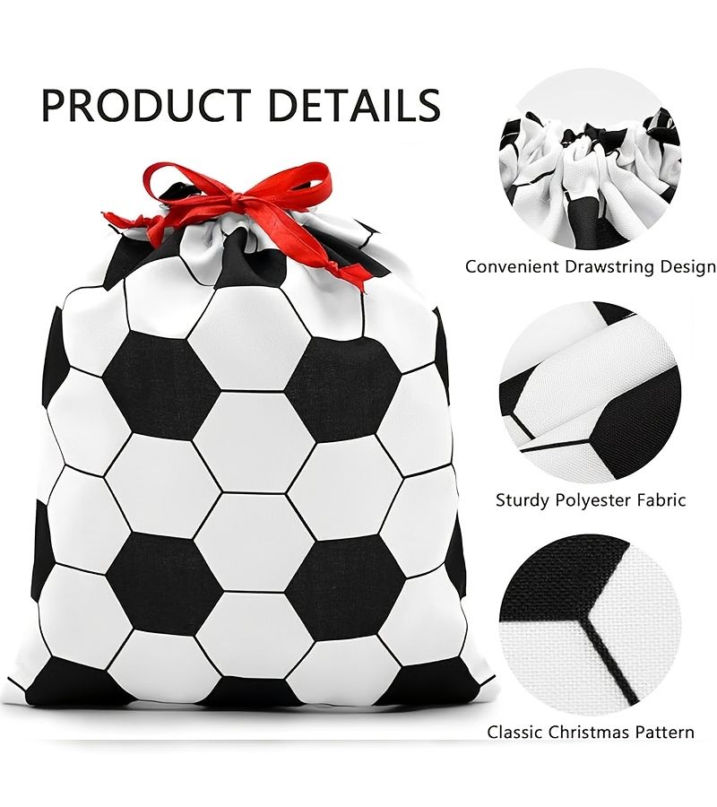 2 Extra Large Size Gift Packaging Storage Bags For Football Championship Party Decor - Image 1