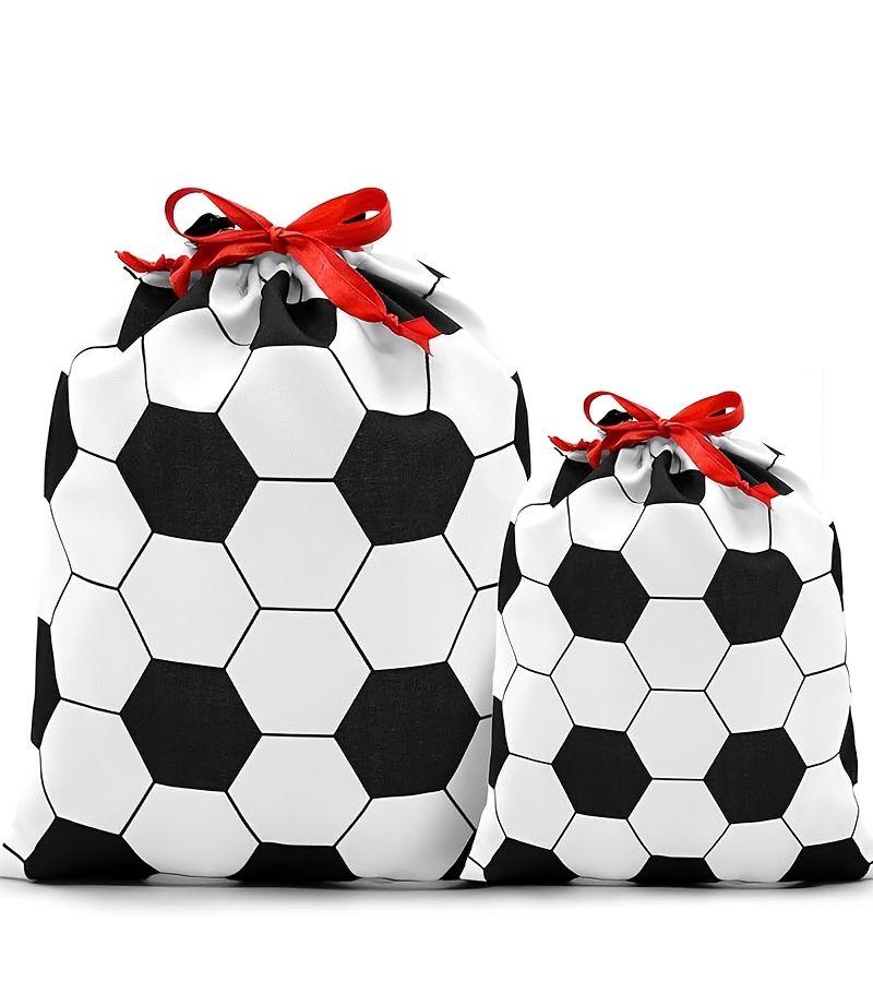 2 Extra Large Size Gift Packaging Storage Bags For Football Championship Party Decor - Image 2