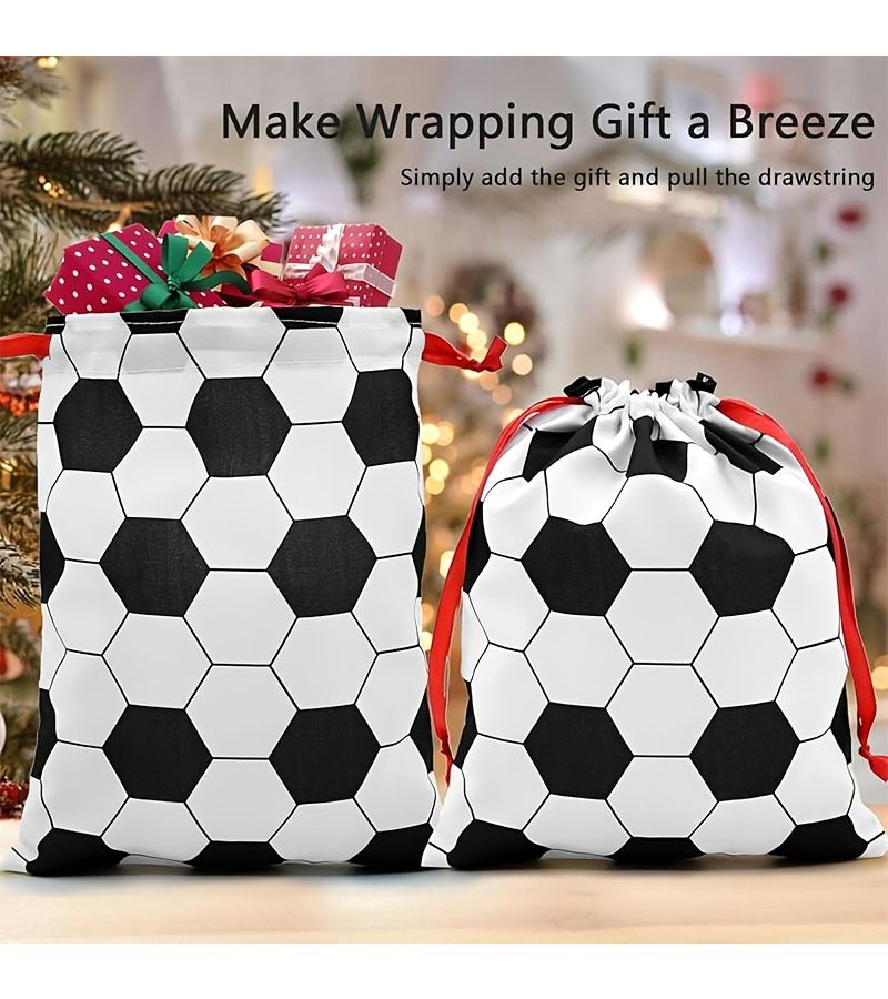 2 Extra Large Size Gift Packaging Storage Bags For Football Championship Party Decor - Image 4