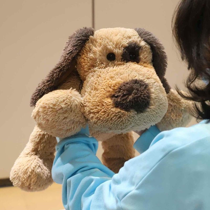 WEIGEDU Floppy Stuffed Dog Puppy Plush Toy, Huggable Beagle Labrador Retriever Stuffed Animal Dogs for Kids Girls Boys Baby Birthday Gift, 20 inch, Brown - Image 4