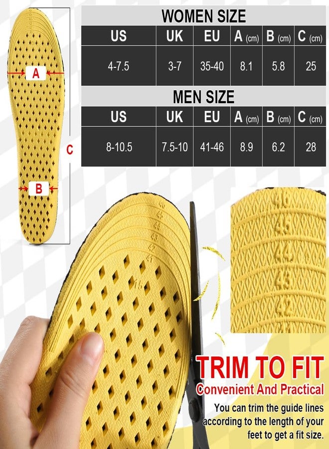 XINIFOOT نعال داخلية لزيادة الطول قابلة للتهوية من XINIFOOT، 1.5 سم/2.5 سم/3 سم، حشوات بديلة مرنة ماصة للصدمات بفتحات شبكية، حشوات لرفع الكعب للرجال والنساء (ارتفاع 3 سم، زوج واحد) - Image 5