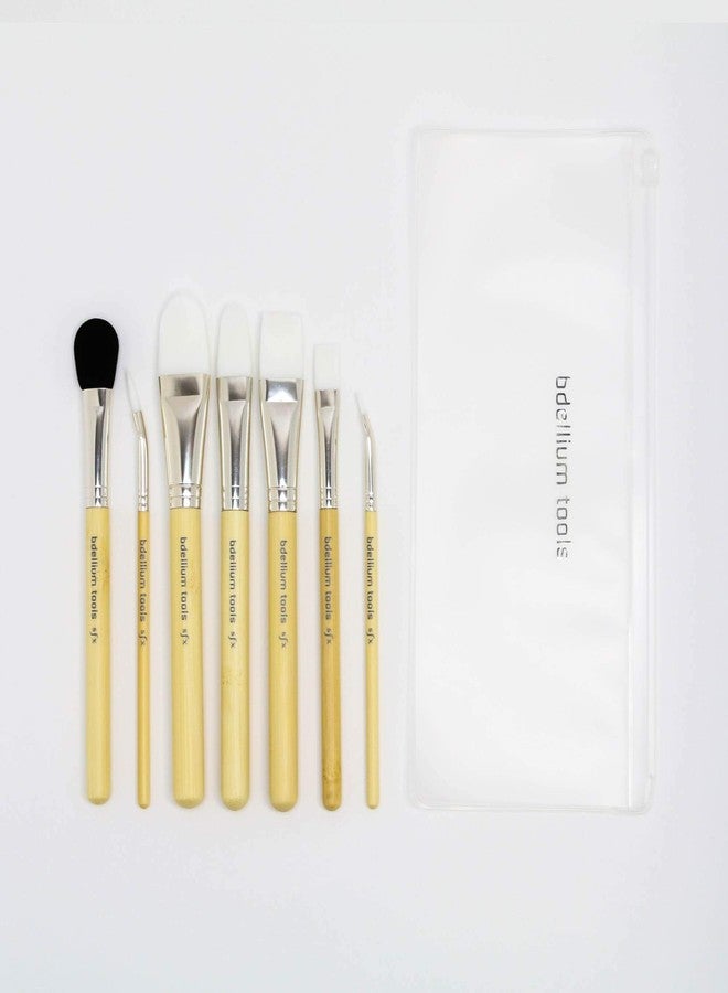 Bdellium Tools Professional Makeup Brush SFX Glue Brush Set 7 PC. With Ziplock Pouch - Image 1