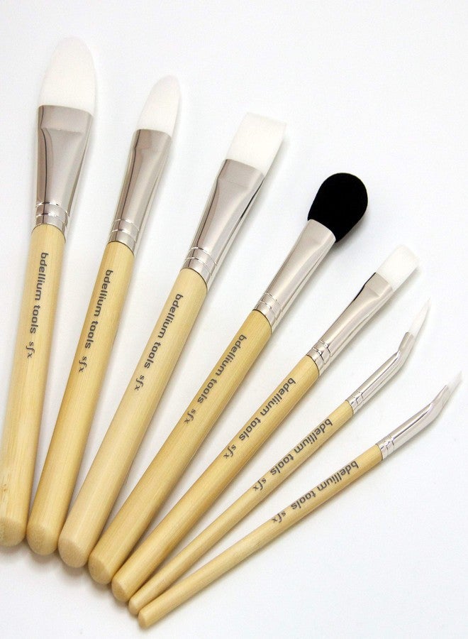 Bdellium Tools Professional Makeup Brush SFX Glue Brush Set 7 PC. With Ziplock Pouch - Image 4