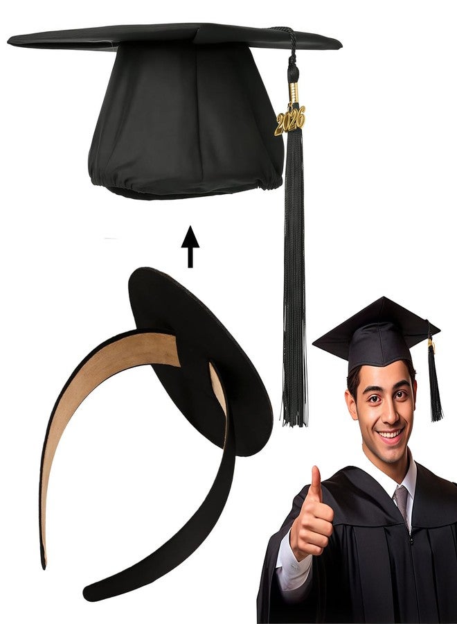 Macute Graduation Cap Headband Insert for Women & Men Prevents Cap Slipping During Ceremony | Graduation Cap Headband Accessories for University Graduates for Grad Cap Headband - Image 1