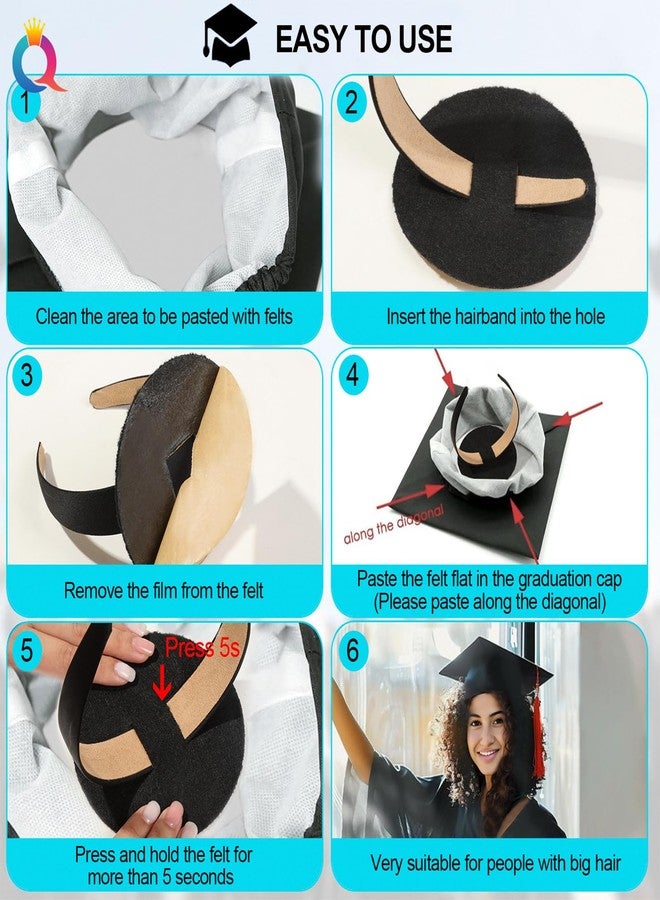 Macute Graduation Cap Headband Insert for Women & Men Prevents Cap Slipping During Ceremony | Graduation Cap Headband Accessories for University Graduates for Grad Cap Headband - Image 2