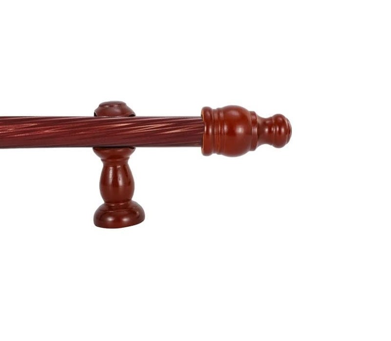 NOAHARK MS Curtain Pipes for Door and Windows 25 MM Spiral Curtain Rods Stylish and Durable Versatile Curtain Pipe for Home Office 3 Feet Cherry Red - Image 3