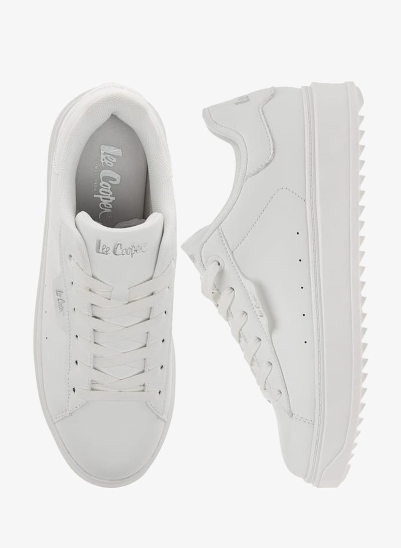 Lee Cooper Women's Panelled Sneakers with Lace-Up Closure - Image 2