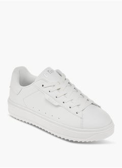 Lee Cooper Women's Panelled Sneakers with Lace-Up Closure  - Image 1