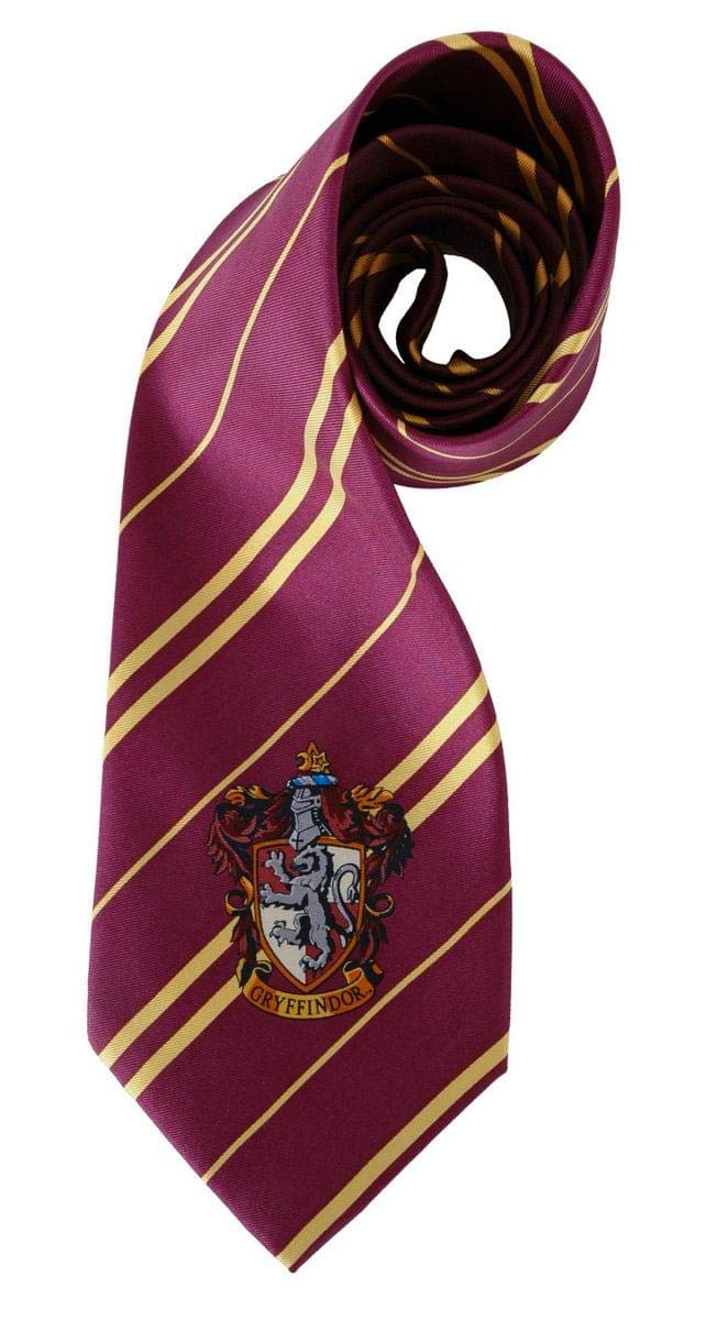 elope Adult Harry Potter Gryffindor House Tie - Maroon with Gold Stripes, Officially Licensed Costume Accessory - Image 5