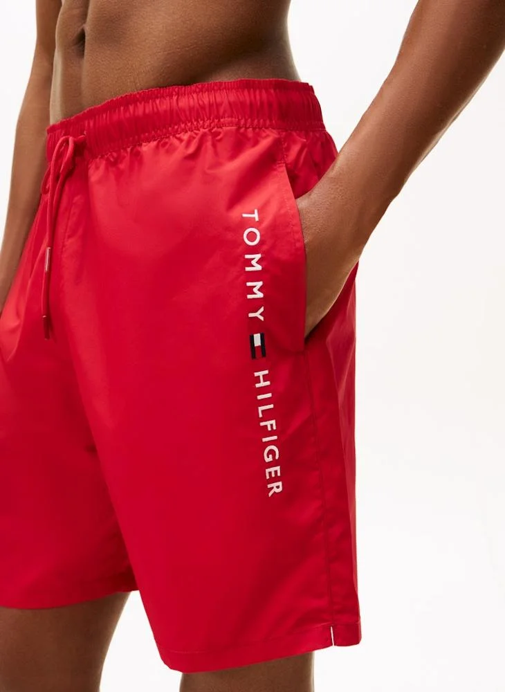 TOMMY HILFIGER  Original Logo Long Length Swim Shorts for Men | Best Price UAE