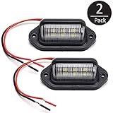 EEEKit 2 Pack 12V 6 SMD LED License Plate Lamp Light for Truck SUV Trailer Van, Step Courtesy Lights, Dome/Cargo Lights - Image 1