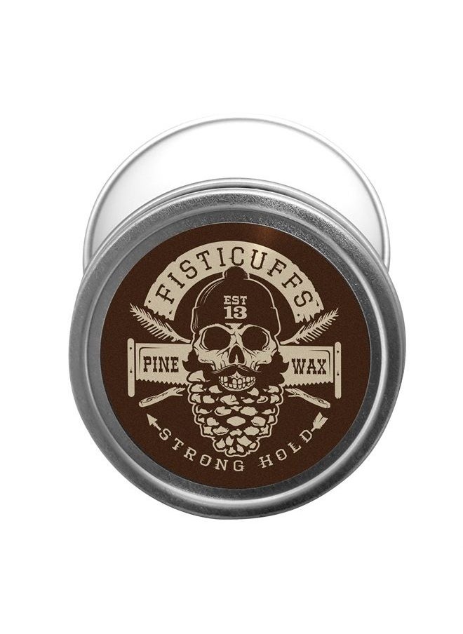 Fisticuffs - Pine Scent Strong Hold Mustache Wax 1 Oz. Tin - Image 1