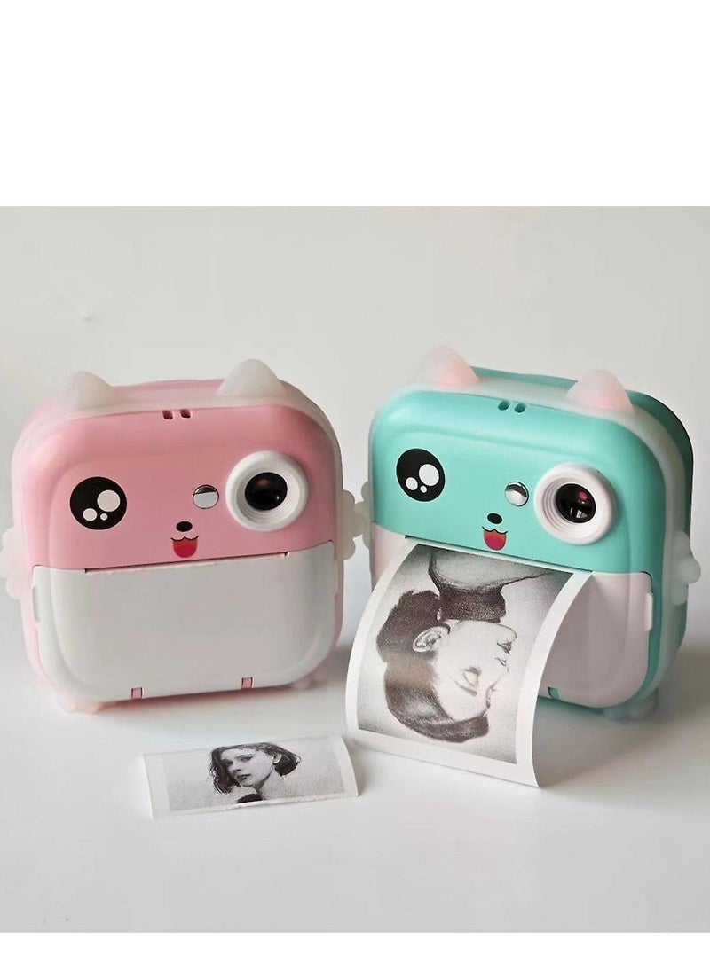 Portable Paper Film Zero Ink Instant Printing Selfie Thermal Camera Children Cameras Girls Boys Toys Photo Video Recording MP3 Player Multifunction Camera - Image 2