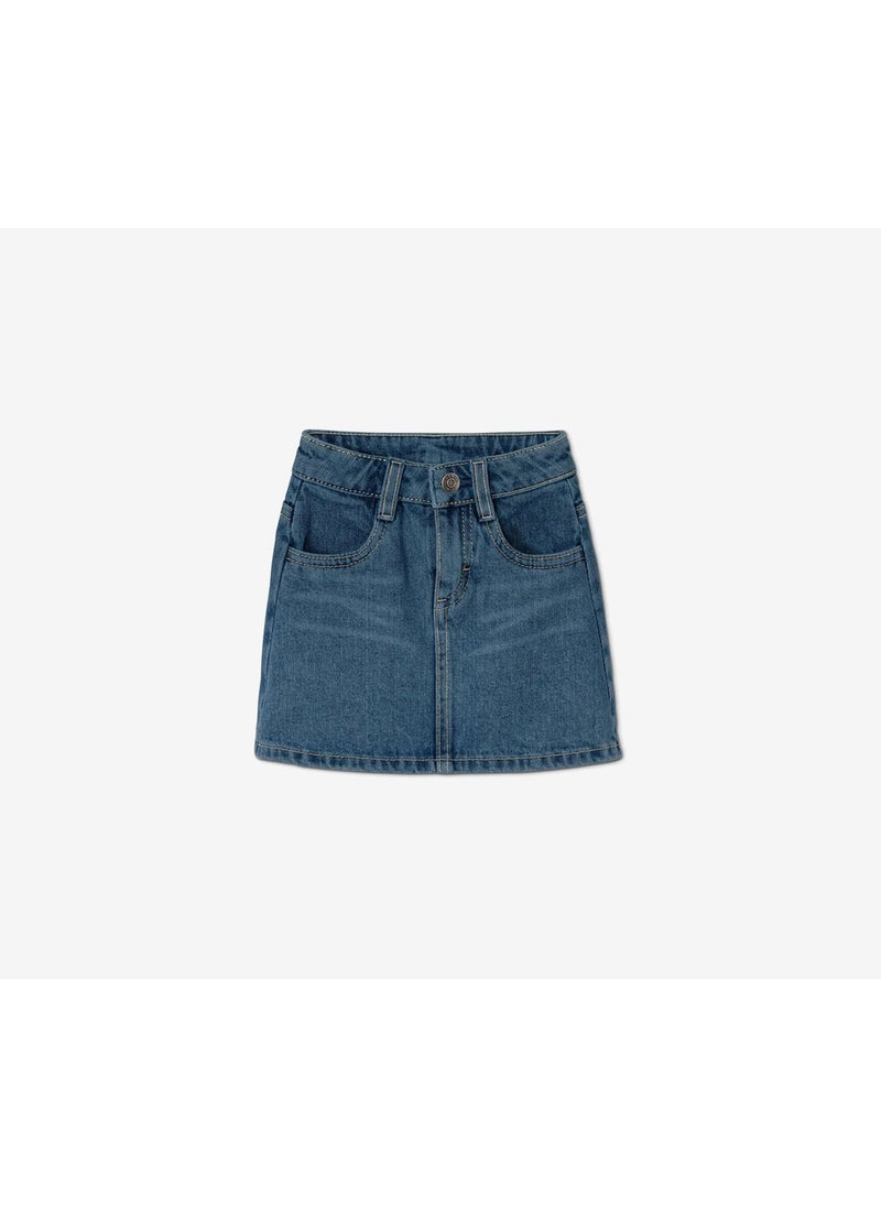 Tchibo - Kid Girl Denim Skirt, Blue - Image 1