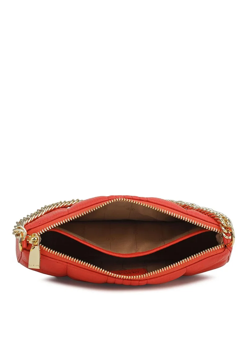 Da Milano  Da Milano Genuine Leather Red Sling Bag for Women | Best Price UAE
